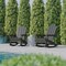 Flash Furniture Gray Adirondack Rocking Chairs with Cupholder, 2PK 2-LE-HMP-1044-31-GY-GG - alternate 9